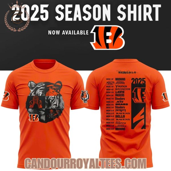 Cincinnati Bengals New Season 2025 Tshirt, Hoodie
