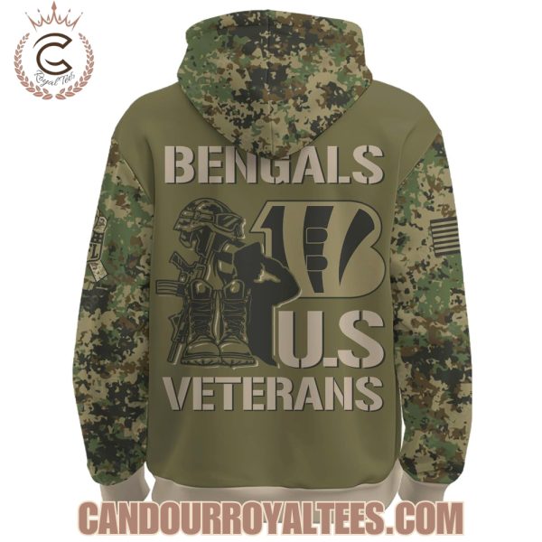 Cincinnati Bengals Veteran Day 2025 Hoodie