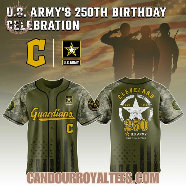 Cleveland Guardians x 250th U.S. ARMY Jersey