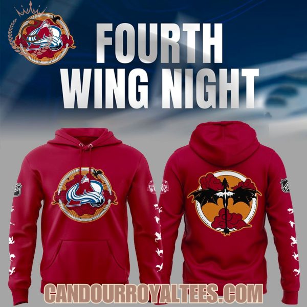 Colorado Avalanche x Fourth Wing Night Hoodie