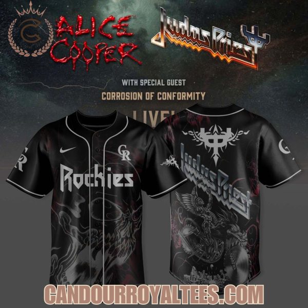Colorado Rockies x Alice Cooper & Judas Priest-North American Co-Headlining Tour 2025 Jersey