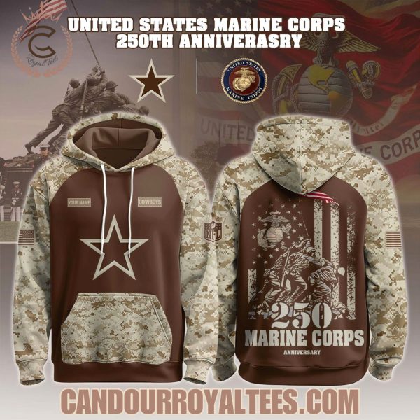 Dallas Cowboys U.S.M.C 250th Birthday Hoodie
