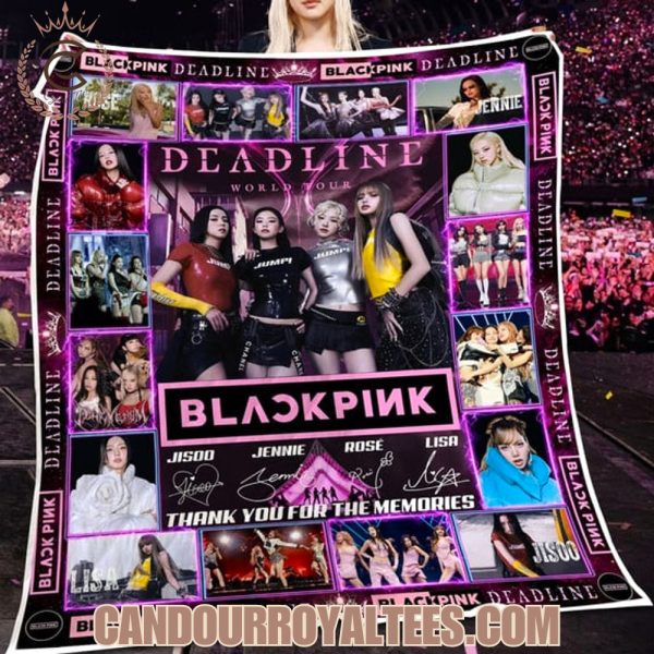 Deadline World Tour Blackpink Thank You For The Memories Blanket