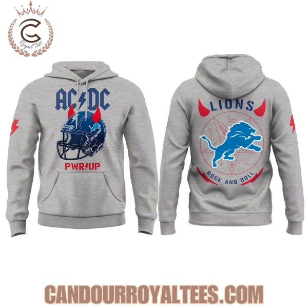 Detroit Lions x ACDC Helmet PWR UP US Tour 2025 Hoodie