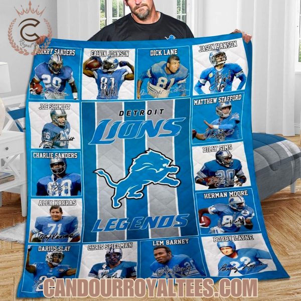 Detroit Lions x Legends Blanket