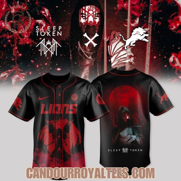 Detroit Lions x Sleep Token Even in Arcadia Tour Merch Baseball Jersey