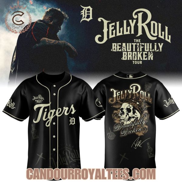 Detroit Tigers x Jelly Roll The Beautifully Broken Tour 2025 Jersey