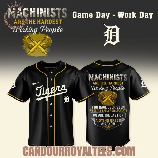 Detroit Tigers x Machinists Are The Hardest Working People Jersey