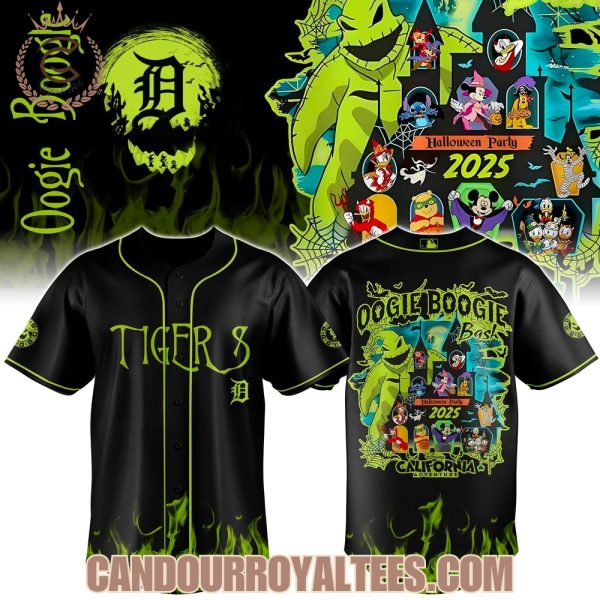 Detroit Tigers x Oogie Boogie Bash 2025 Halloween Baseball Jersey