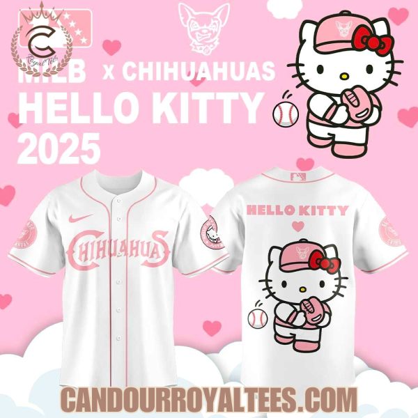 El Paso Chihuahuas Hello Kitty 2025 White Jersey