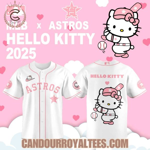 Houston Astros Hello Kitty 2025 White Jersey