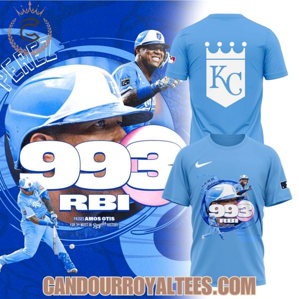 Kansas City Royals Salvador Pérez 993 RBI Record Tshirt, Hoodie