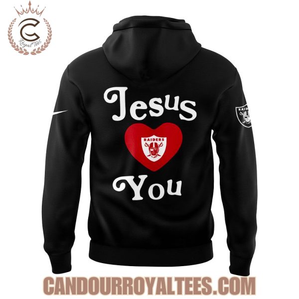 Las Vegas Raiders Jesus Love You Hoodie