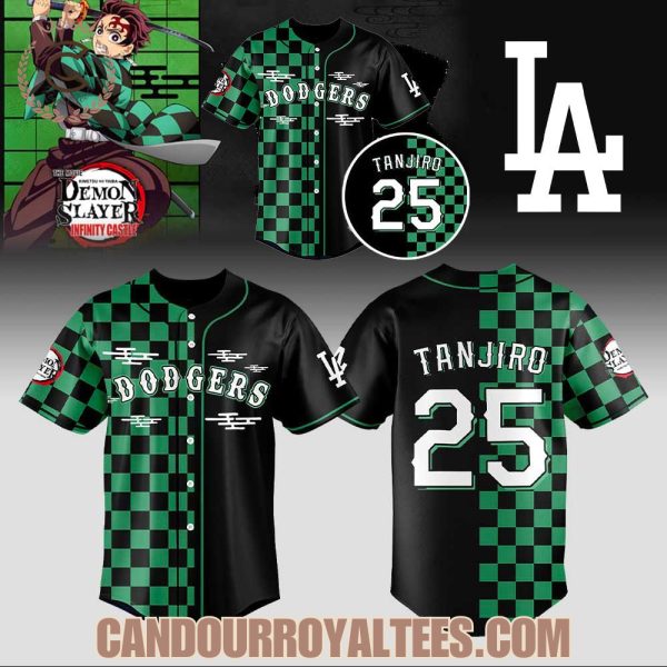 Los Angeles Dodgers x Demon Slayer Agatsuma Zenitsu Jersey