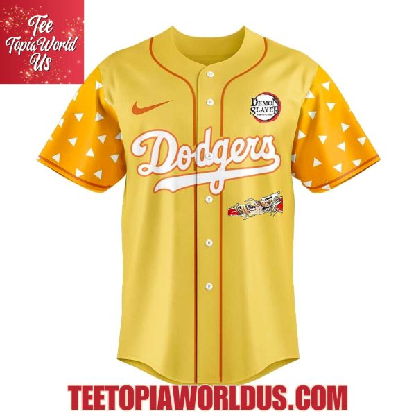 Los Angeles Dodgers x Demon Slayer Agatsuma Zenitsu Jersey