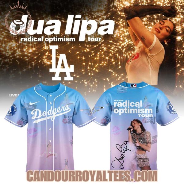 Los Angeles Dodgers x Dua Lipa “Radical Optimism” Tour 2025 Jersey