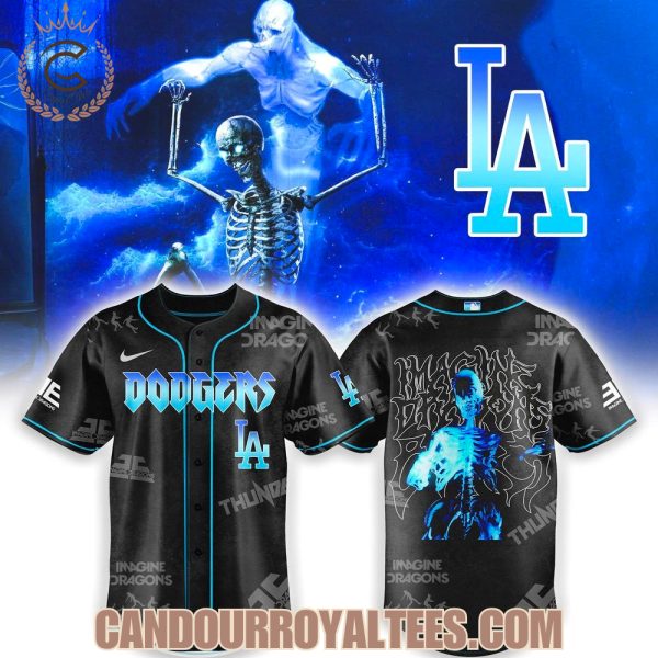 Los Angeles Dodgers x Imagine Dragons Bones Skelly Baseball Jersey