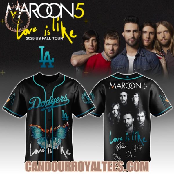 Los Angeles Dodgers x Maroon5 LOVE IS LIKE Tour 2025 Jersey
