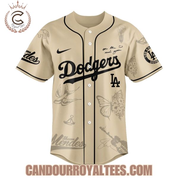 Los Angeles Dodgers x Shawn Mendes 2025 European And North American Tour Jersey