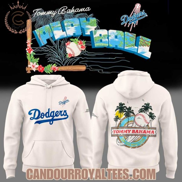Los Angeles Dodgers x Tommy Bahama Fly Ball Club Cream Tshirt, Hoodie