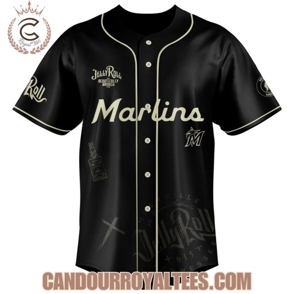 Miami Marlins x Jelly Roll The Beautifully Broken Tour 2025 Jersey