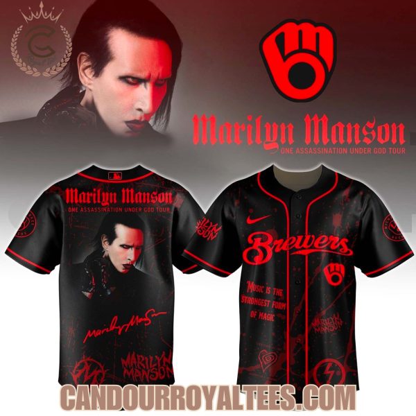Milwaukee Brewers x Marilyn Manson: One Assassination Under God Tour Jersey