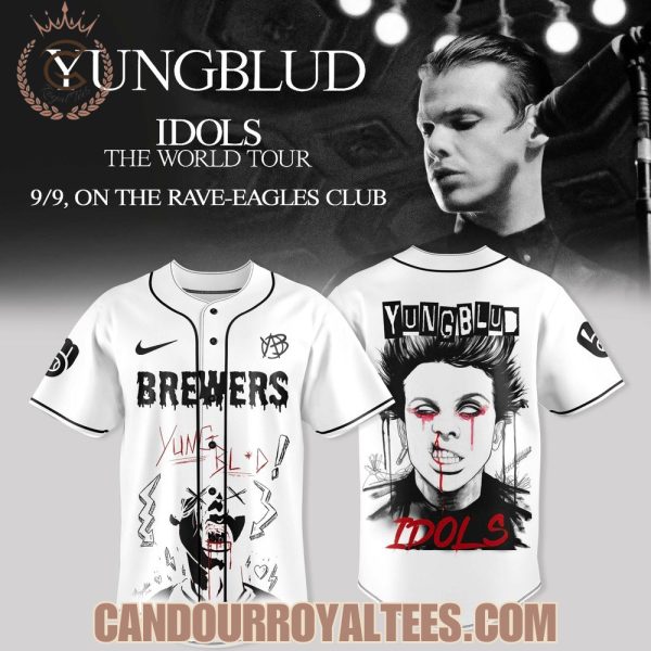 Milwaukee Brewers x Yungblud Idols The World Tour Baseball Jersey