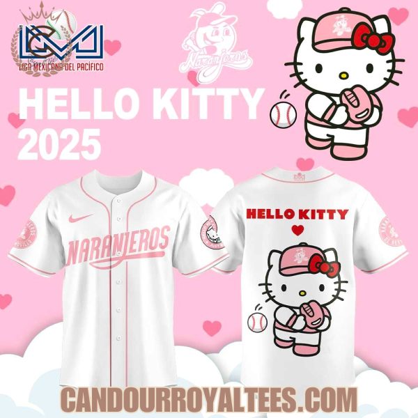 Naranjeros de Hermosillo Hello Kitty 2025 White Jersey