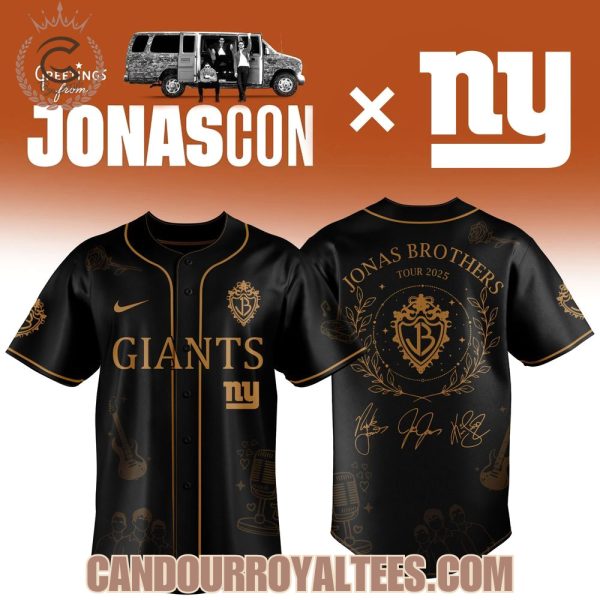 New York Giants x Jonas Brothers Tour 2025 Baseball Jersey