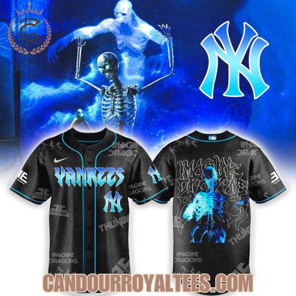 New York Yankees x Imagine Dragons Bones Skelly Baseball Jersey