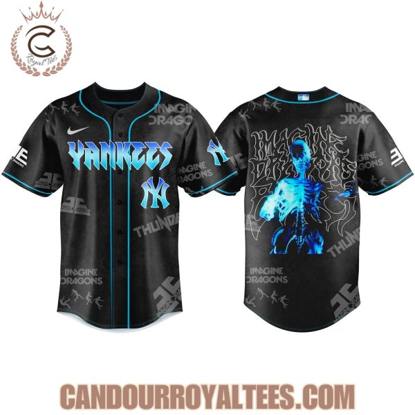 New York Yankees x Imagine Dragons Bones Skelly Baseball Jersey