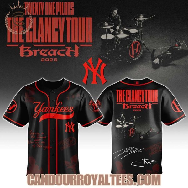 New York Yankees x Twenty One Pilots The Clancy World Tour Jersey
