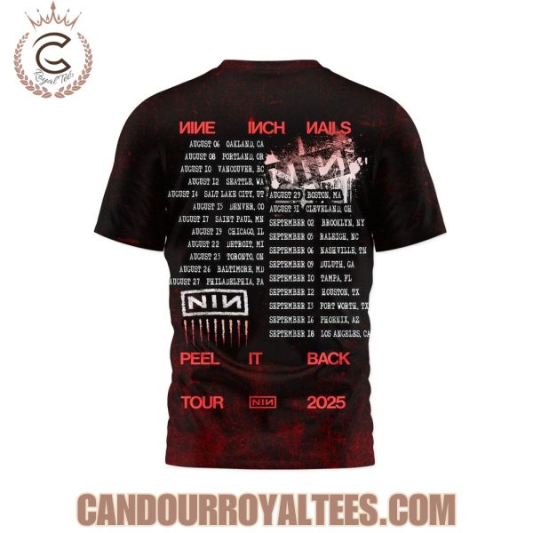 Nine Inch Nails Peel It Back Tour 2025 Tshirt