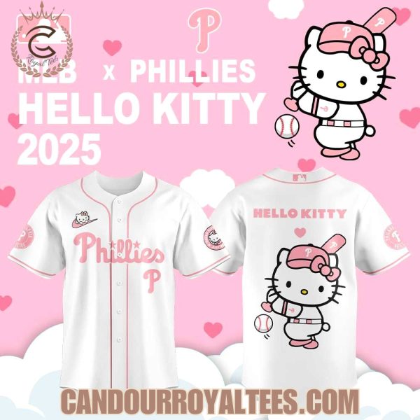 Philadelphia Phillies Hello Kitty 2025 White Jersey