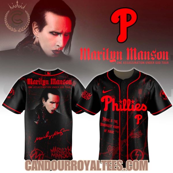 Philadelphia Phillies x Marilyn Manson: One Assassination Under God Tour Jersey
