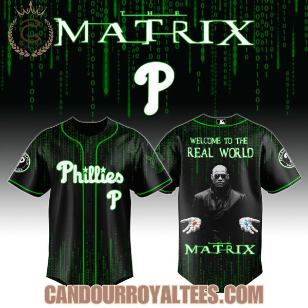 Philadelphia Phillies x The Matrix Welcome To The Wolrd Jersey