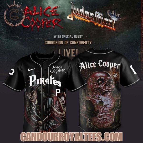 Pittsburgh Pirates x Alice Cooper & Judas Priest-North American Co-Headlining Tour 2025 Jersey