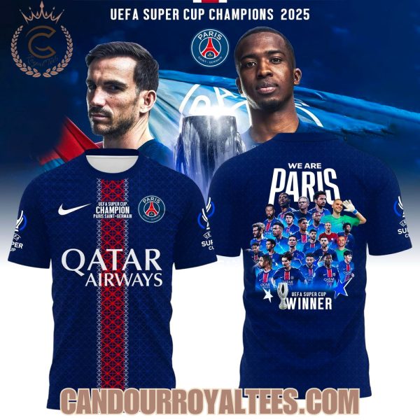 PSG UEFA Super Cup Champions 2025 Tshirt, Hoodie