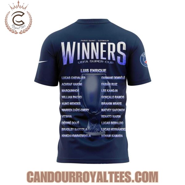 PSG UEFA Super Cup Winners 2025 Tshirt