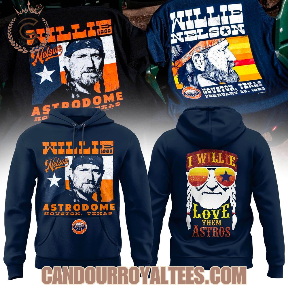 Retro Willie Nelson Astrodome Houston T-Shirt Retro Willie Nelson Astrodome Houston T-Shirt