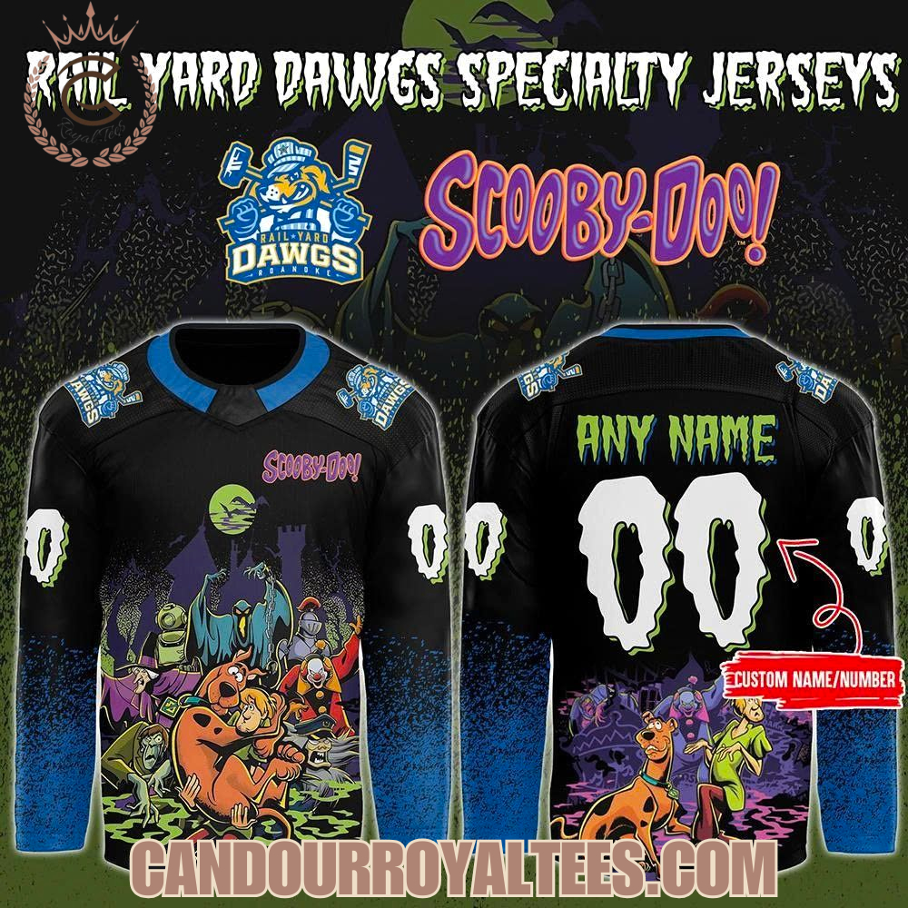 Roanoke Rail Yard Dawgs x ScooBy-Doo Night Jersey Roanoke Rail Yard Dawgs x ScooBy-Doo Night Jersey
