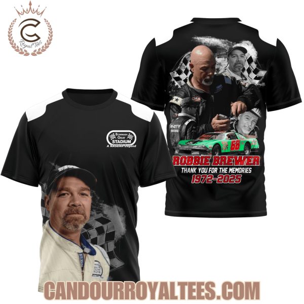 Robbie Brewer Thank You For The Memories 1972-2025 Tshirt