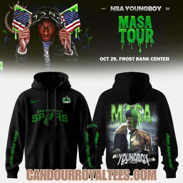 San Antonio Spurs x Young Boy: MASA Tour Merch Hoodie