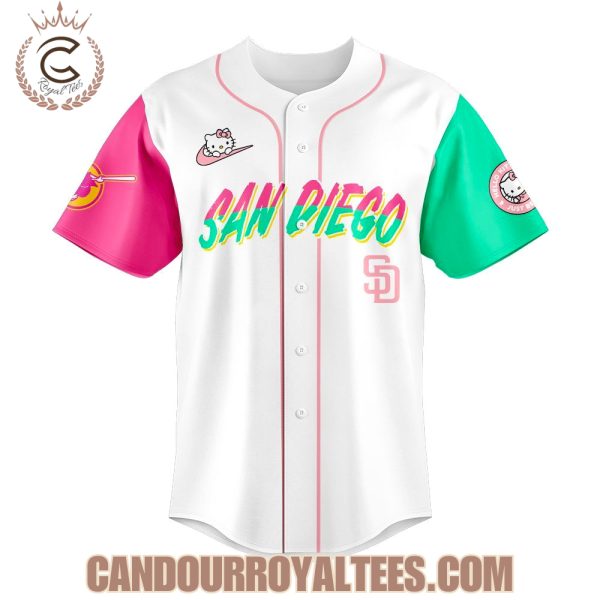 San Diego Padres Hello Kitty 2025 White Jersey