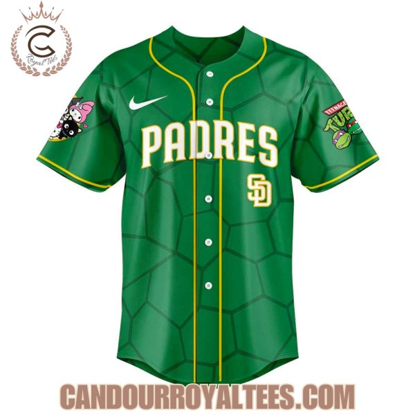 San Diego Padres Ninja Turtle x Hello Kitty and Friends Jersey