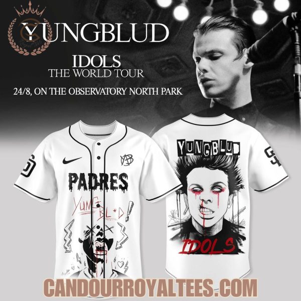 San Diego Padres x Yungblud Idols The World Tour Baseball Jersey