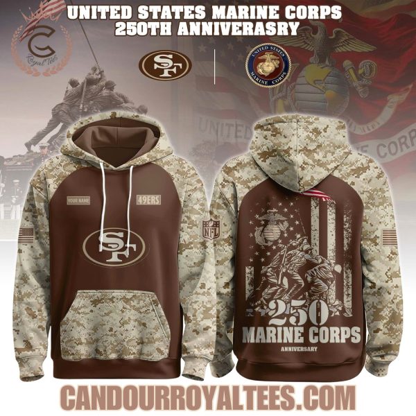 San Francisco 49ers U.S.M.C 250th Birthday Hoodie