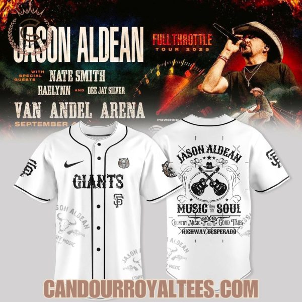 San Francisco Giants x Jason Aldean – Full Throttle Tour 2025 Jersey