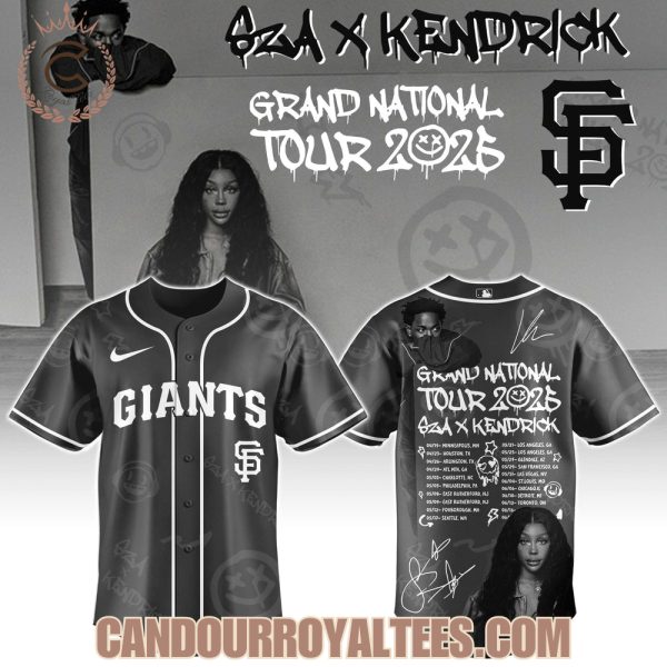 San Francisco Giants x Kendrick Lamar x SZA Grand National Tour 2025 Jersey