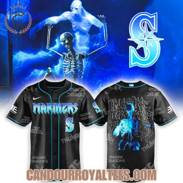 Seattle Mariners x Imagine Dragons Bones Skelly Baseball Jersey